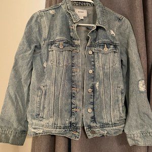 Old Navy Lightly Distressed Jean Jacket